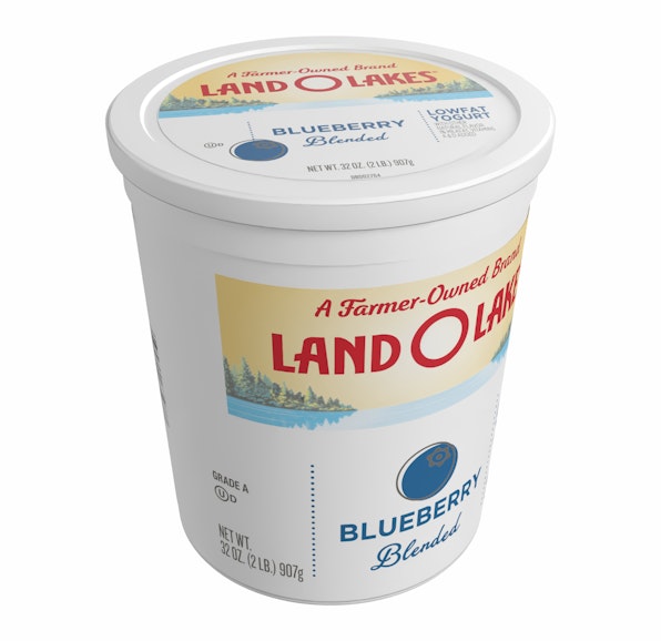 LAND O LAKES LOWFAT BLENDED BLUEBERRY YOGURT CUP - 6/2#