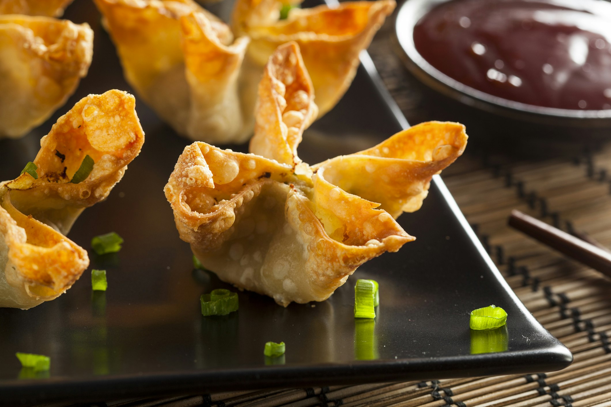 Homemade Asian Crab Rangoons with Sweet and Sour Sauce