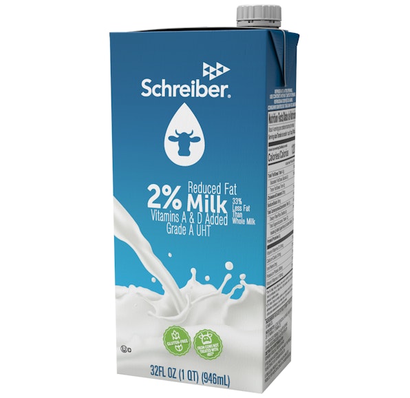 SCHREIBER 2% MILK 6/32 FL OZ