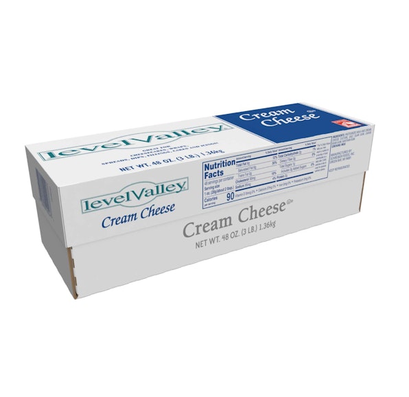 LEVEL VALLEY CREAMERY CREAM CHEESE LOAF - 10/3#