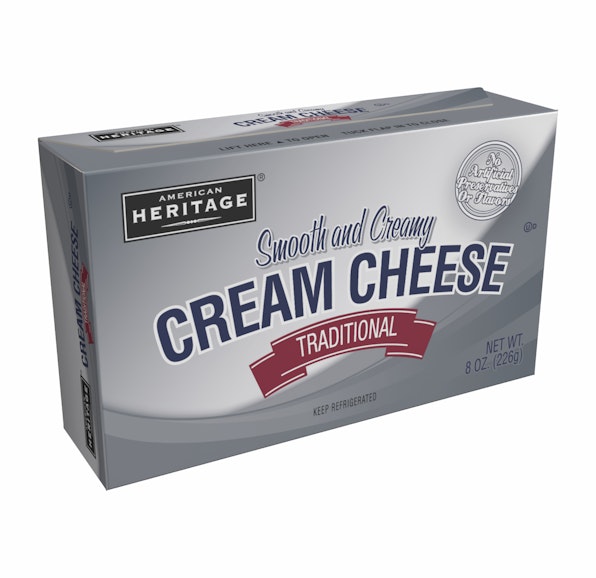 AMERICAN HERITAGE CREAM CHEESE BAR - 8OZ BAR 3 PACKS OF 12