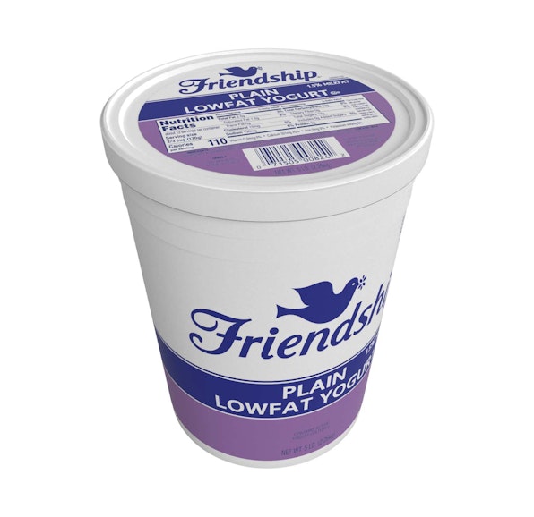 FRIENDSHIP LOWFAT PLAIN YOGURT TUB - 4/5#
