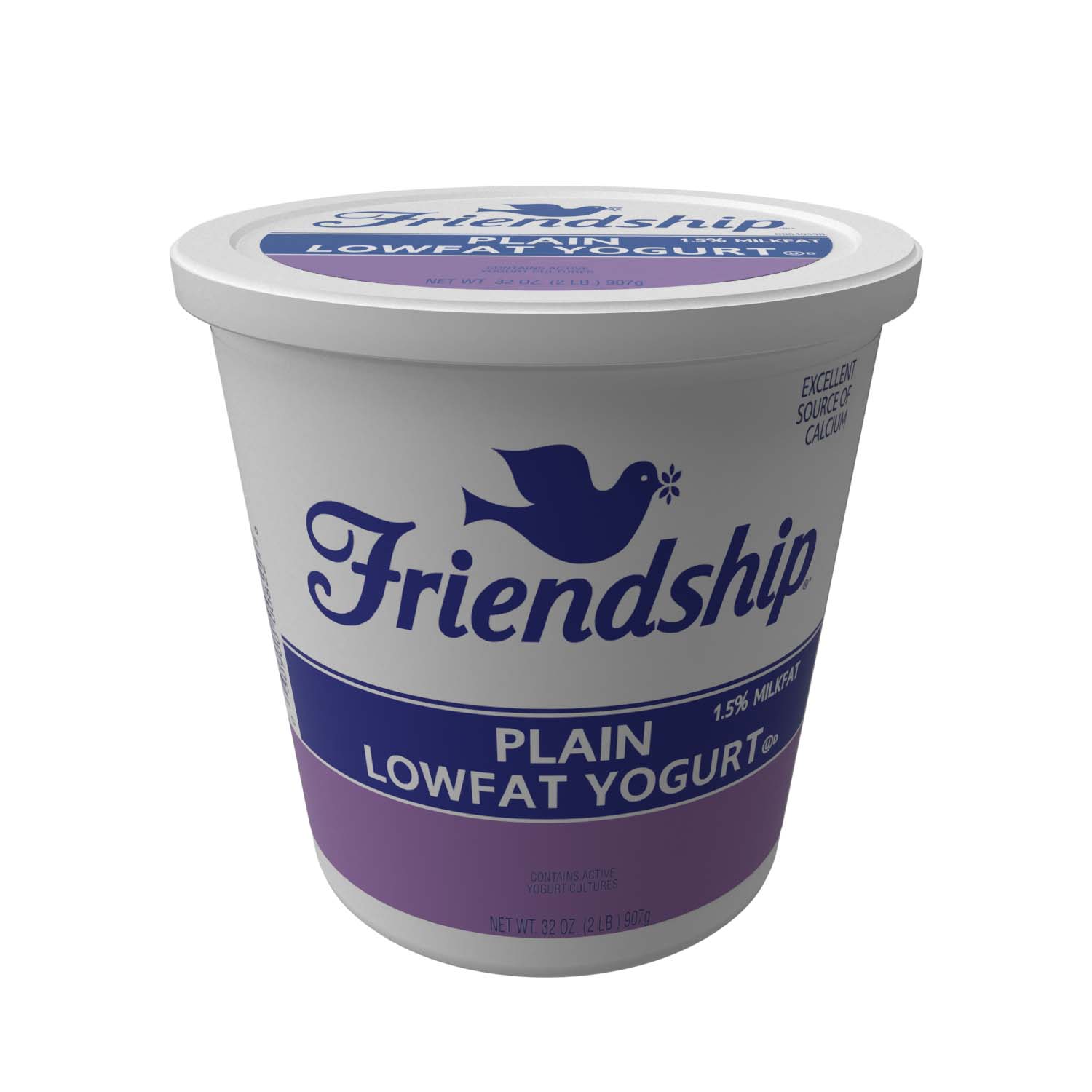 FRIENDSHIP LOWFAT PLAIN YOGURT CUP - 6/2#
