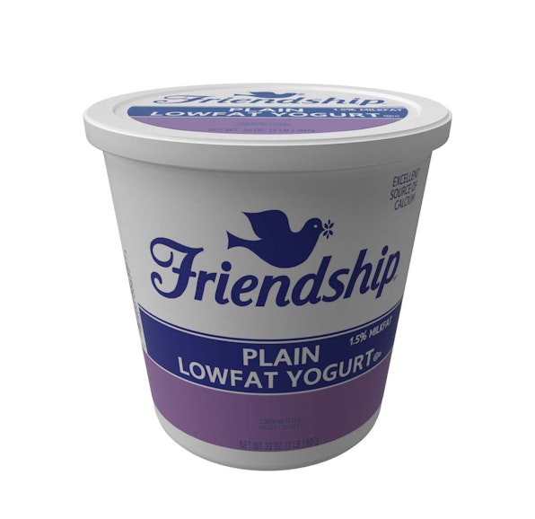 FRIENDSHIP LOWFAT PLAIN YOGURT CUP - 6/2#