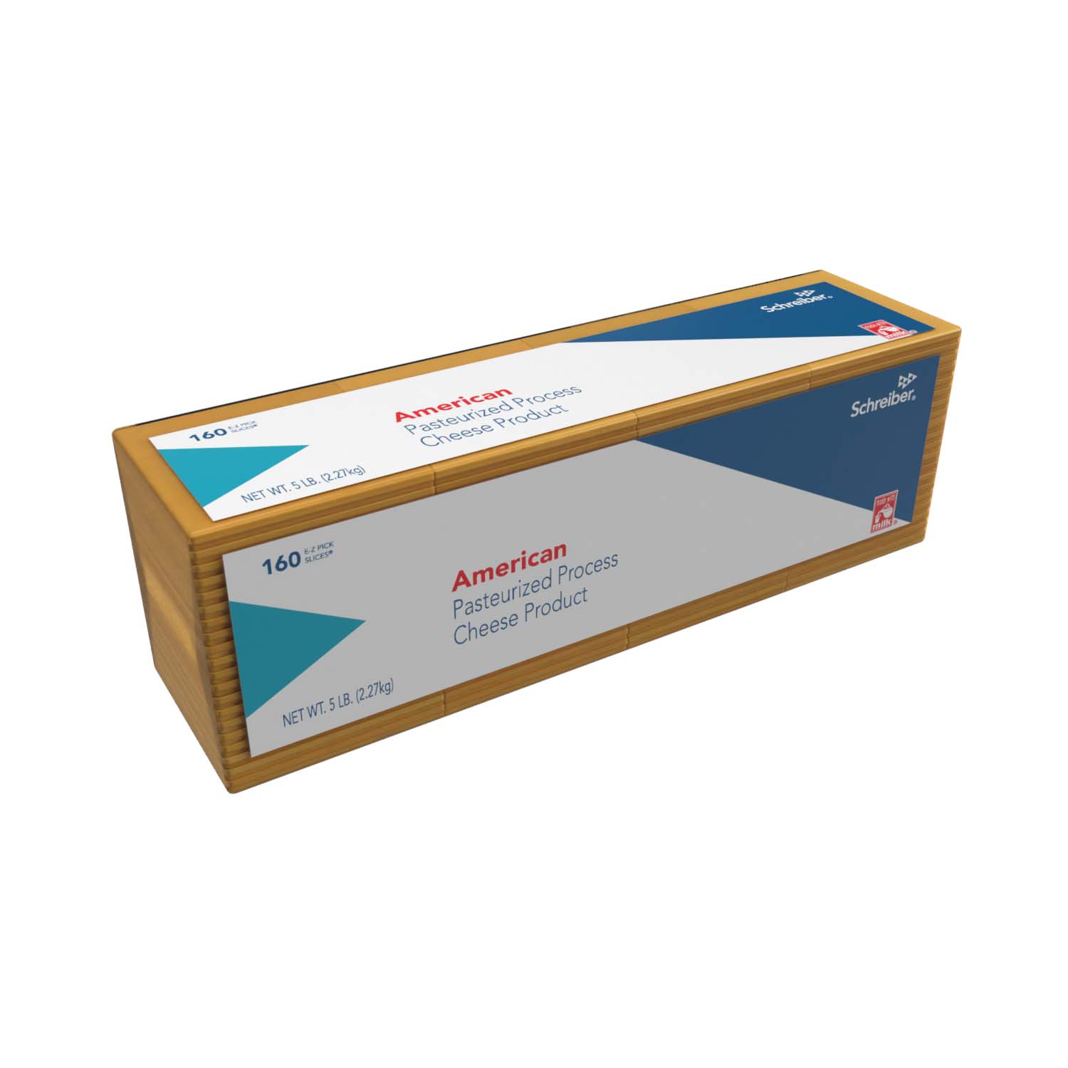 SCHREIBER YELLOW PASTEURIZED PROCESS CHEESE PRODUCT SLICES - 4/5# 160 SLICES