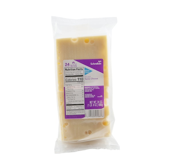 SCHREIBER SWISS SLICES - 8/1.5# 24 SLICES