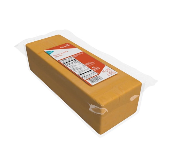SCHREIBER SHARP CHEDDAR LOAF - 2/5#