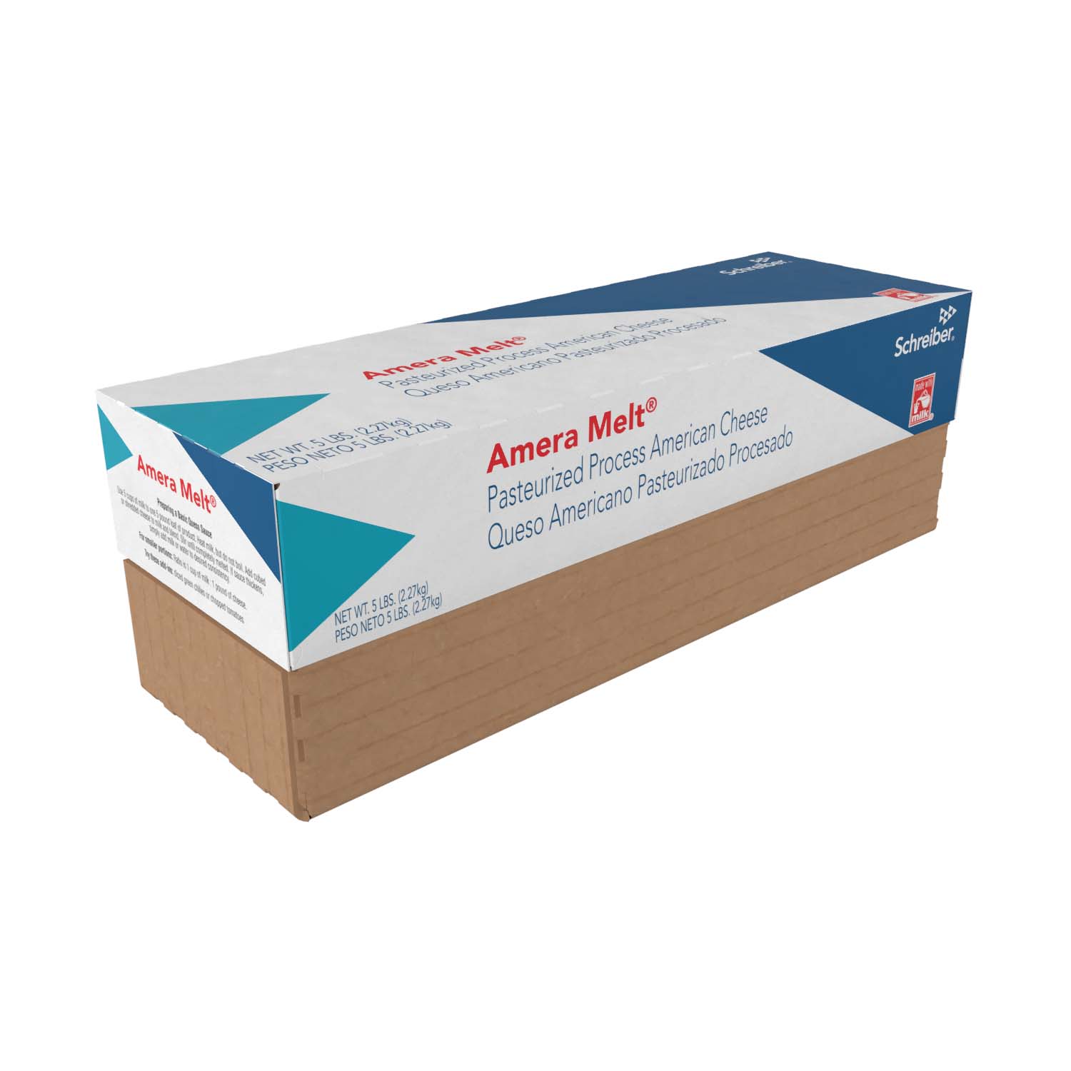 SCHREIBER AMERA MELT WHITE PASTEURIZED PROCESS AMERICAN LOAF - 6/5#