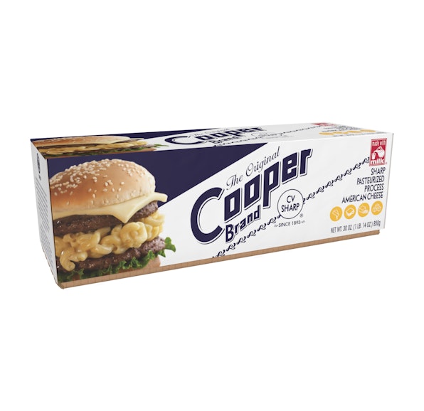 COOPER WHITE PASTEURIZED PROCESS SHARP AMERICAN LOAF - 12/30OZ