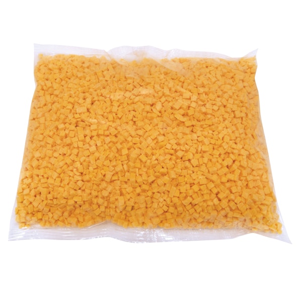 YELLOW CHEDDAR PASTEURIZED PROCESS CHEESE PRODUCT RESTRICTED MELT 1/4