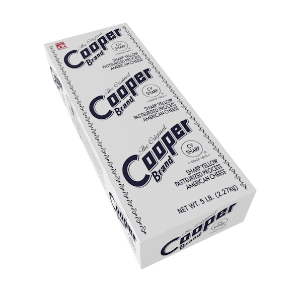 COOPER YELLOW PASTEURIZED PROCESS SHARP AMERICAN LOAF - 2/5#