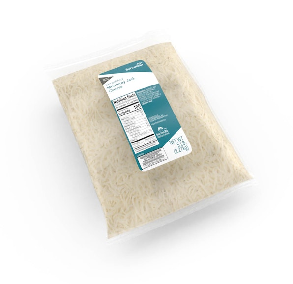 SCHREIBER MONTEREY JACK FEATHER SHREDS - 6/5#