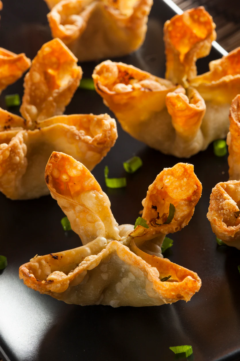 Homemade Asian Crab Rangoons with Sweet and Sour Sauce