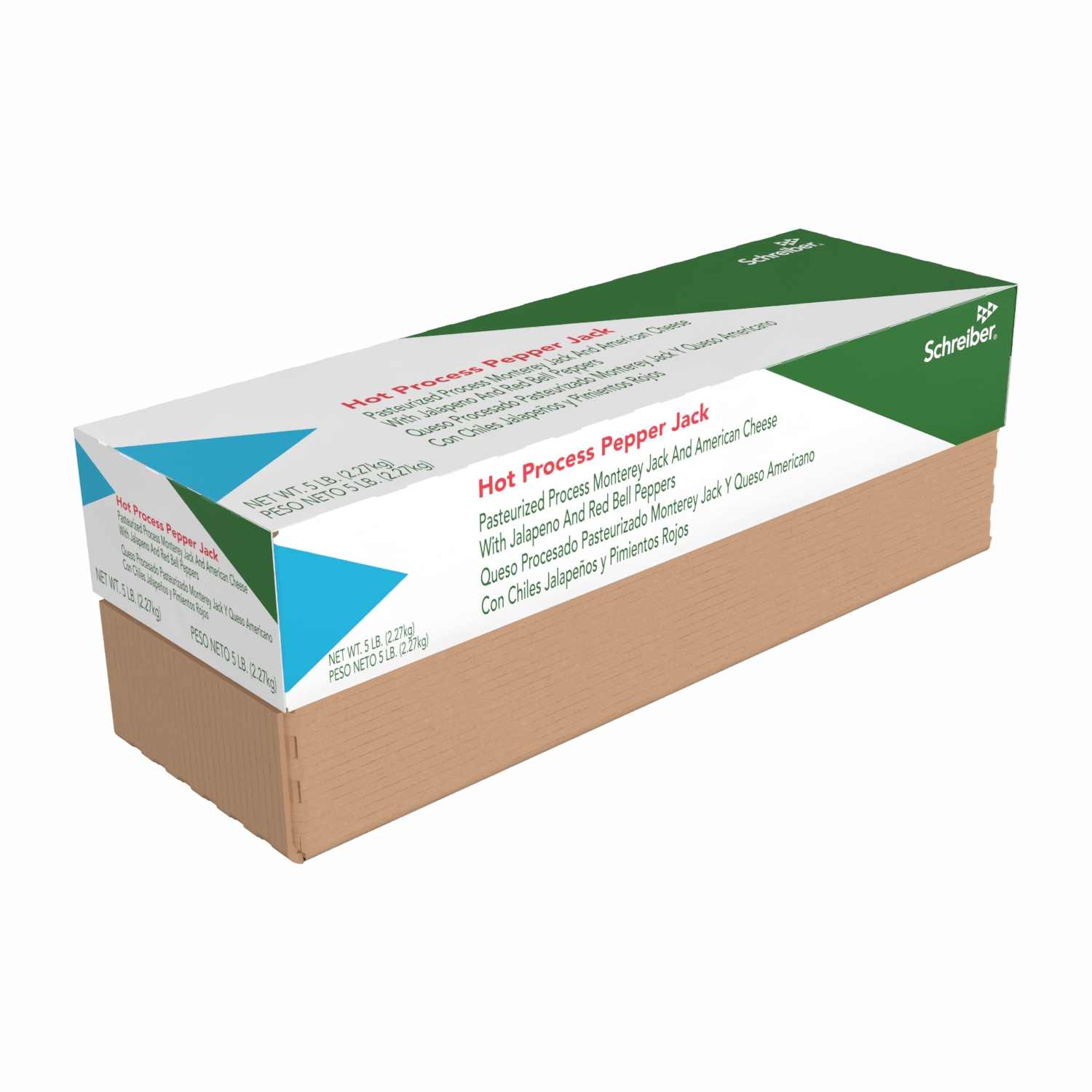 SCHREIBER PASTEURIZED PROCESS HOT PEPPER JACK SAUCING LOAF - 6/5#