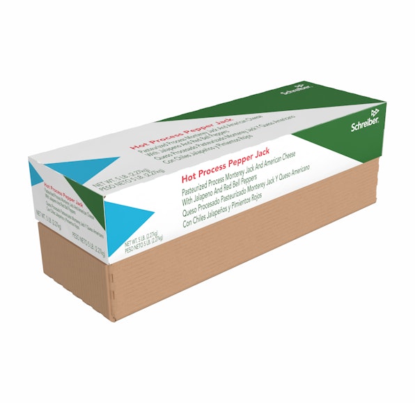 SCHREIBER PASTEURIZED PROCESS HOT PEPPER JACK SAUCING LOAF - 6/5#