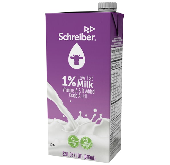 SCHREIBER 1% MILK 12/32 FL OZ