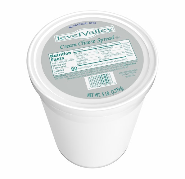 LEVEL VALLEY CREAMERY CREAM CHEESE SPREAD TUB - 4/5#