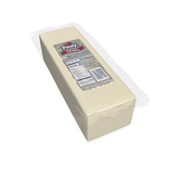 PAULY LOW MOISTURE PART-SKIM MOZZARELLA LOAF - 6/5#