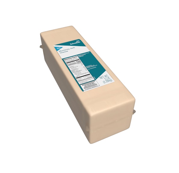 SCHREIBER MONTEREY JACK LOAF - 2/5#