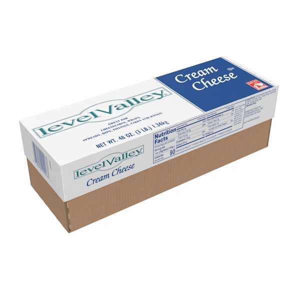 LEVEL VALLEY CREAMERY CREAM CHEESE LOAF - 10/3#