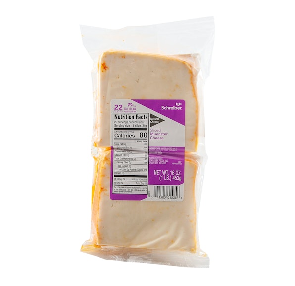 SCHREIBER MUENSTER SLICES - 10/1# 22 SLICES