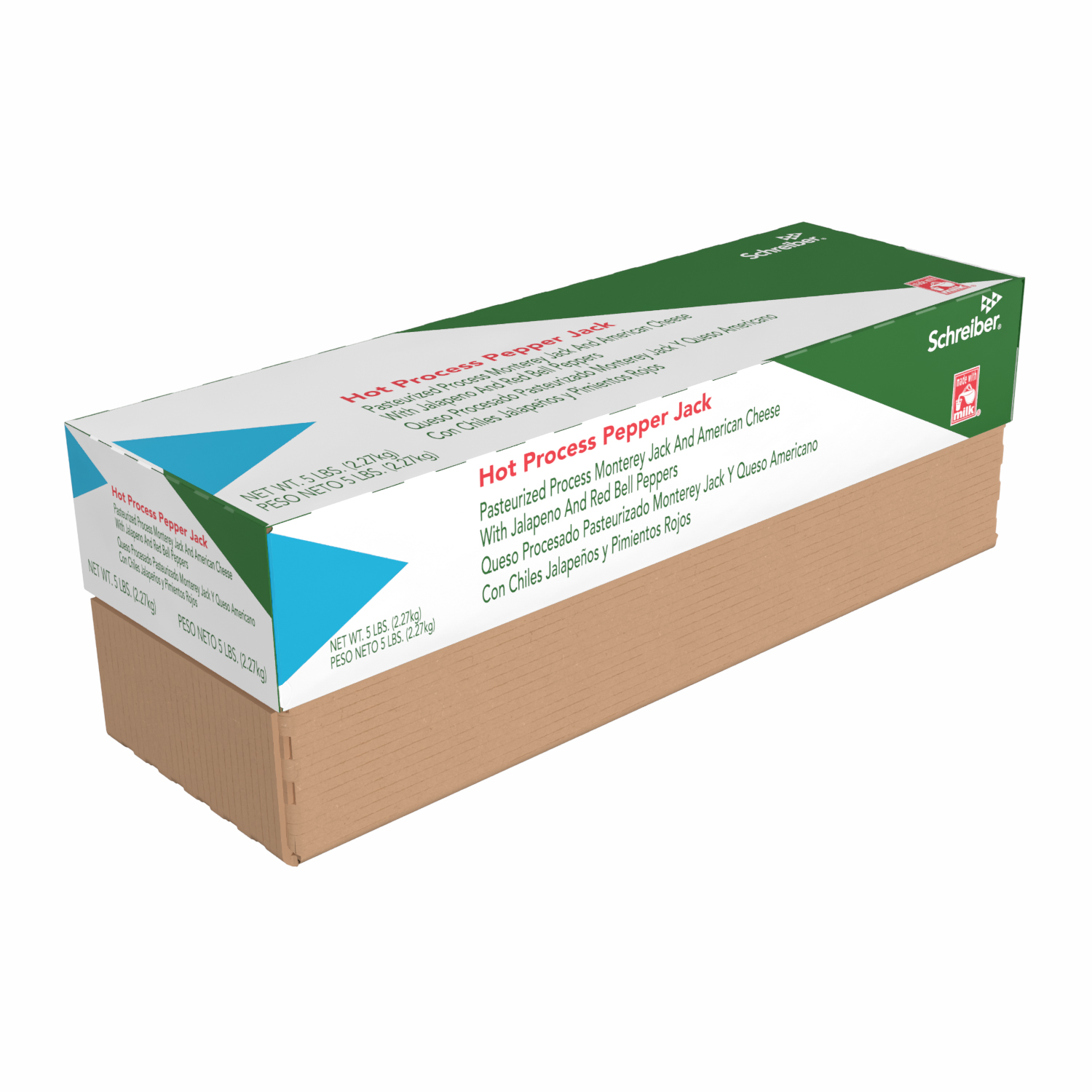 SCHREIBER PASTEURIZED PROCESS HOT PEPPER JACK SAUCING LOAF - 6/5#