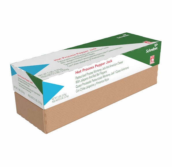 SCHREIBER PASTEURIZED PROCESS HOT PEPPER JACK SAUCING LOAF - 6/5#