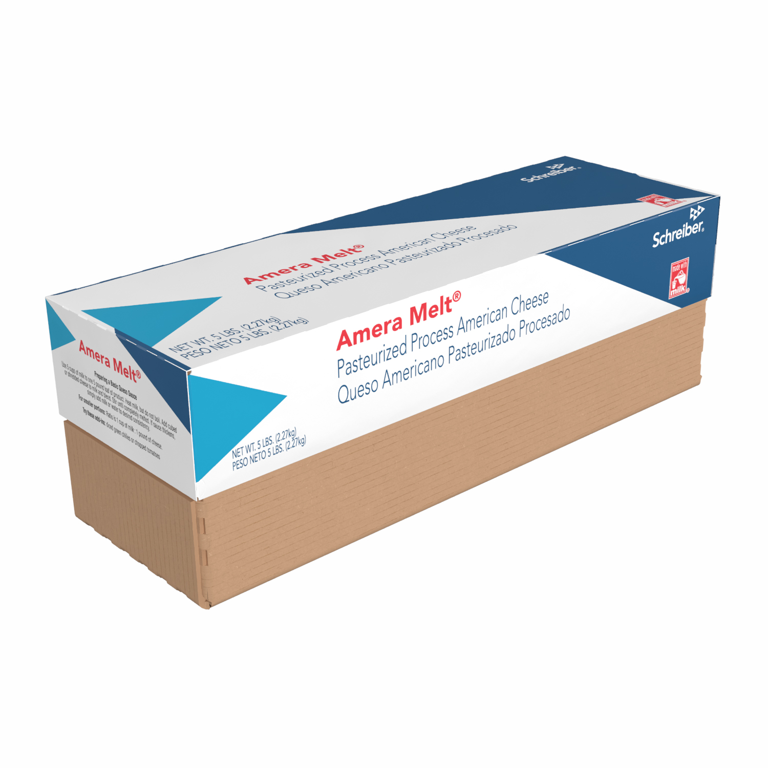 SCHREIBER AMERA MELT WHITE PASTEURIZED PROCESS AMERICAN LOAF - 6/5#