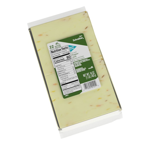 SCHREIBER PEPPER JACK SLICES - 12/1# 22 SLICES
