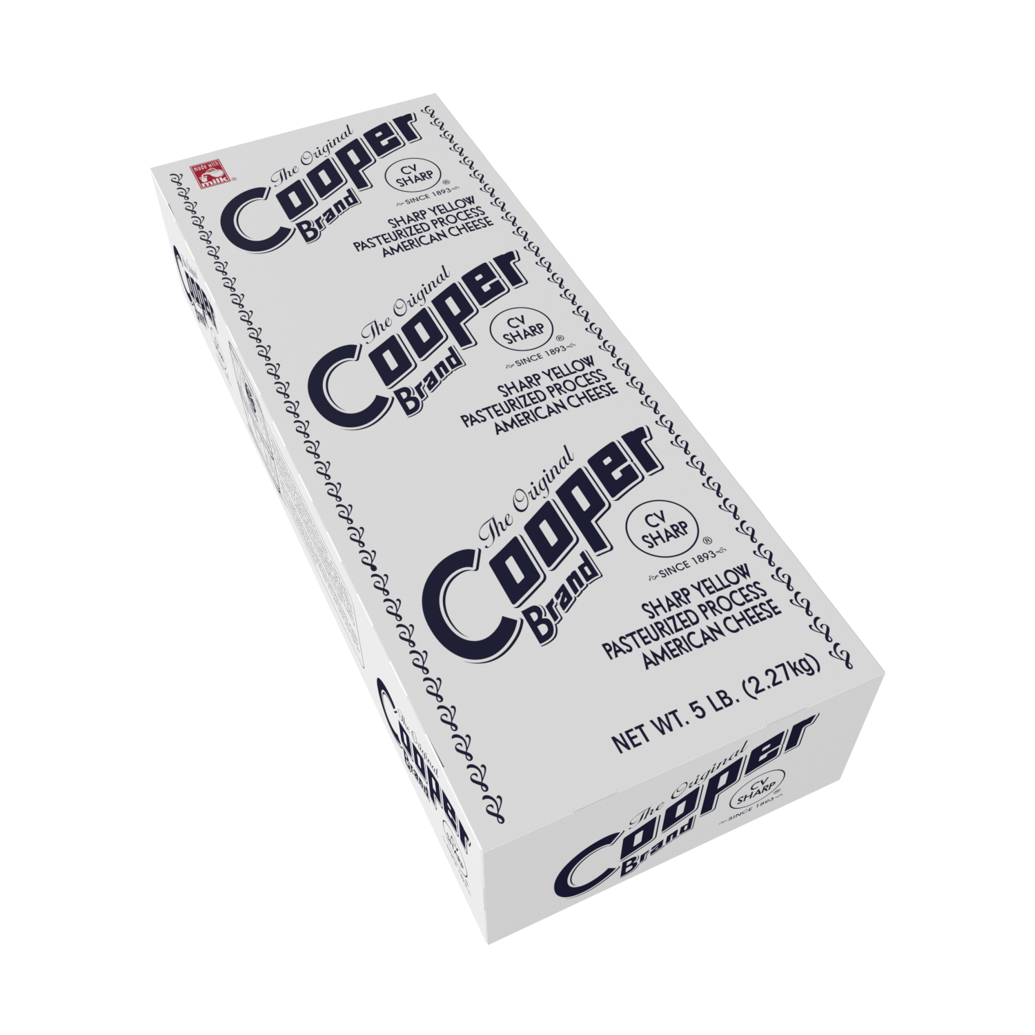 COOPER YELLOW PASTEURIZED PROCESS SHARP AMERICAN LOAF - 2/5#