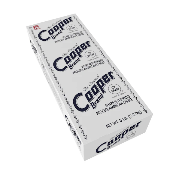 COOPER WHITE PASTEURIZED PROCESS SHARP AMERICAN LOAF - 6/5#