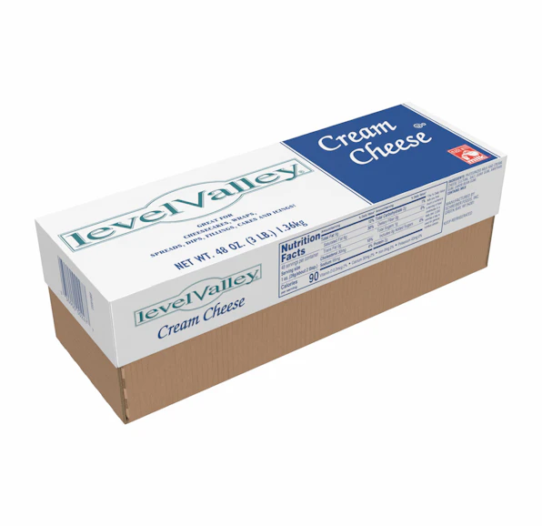 LEVEL VALLEY CREAMERY CREAM CHEESE LOAF - 10/3#
