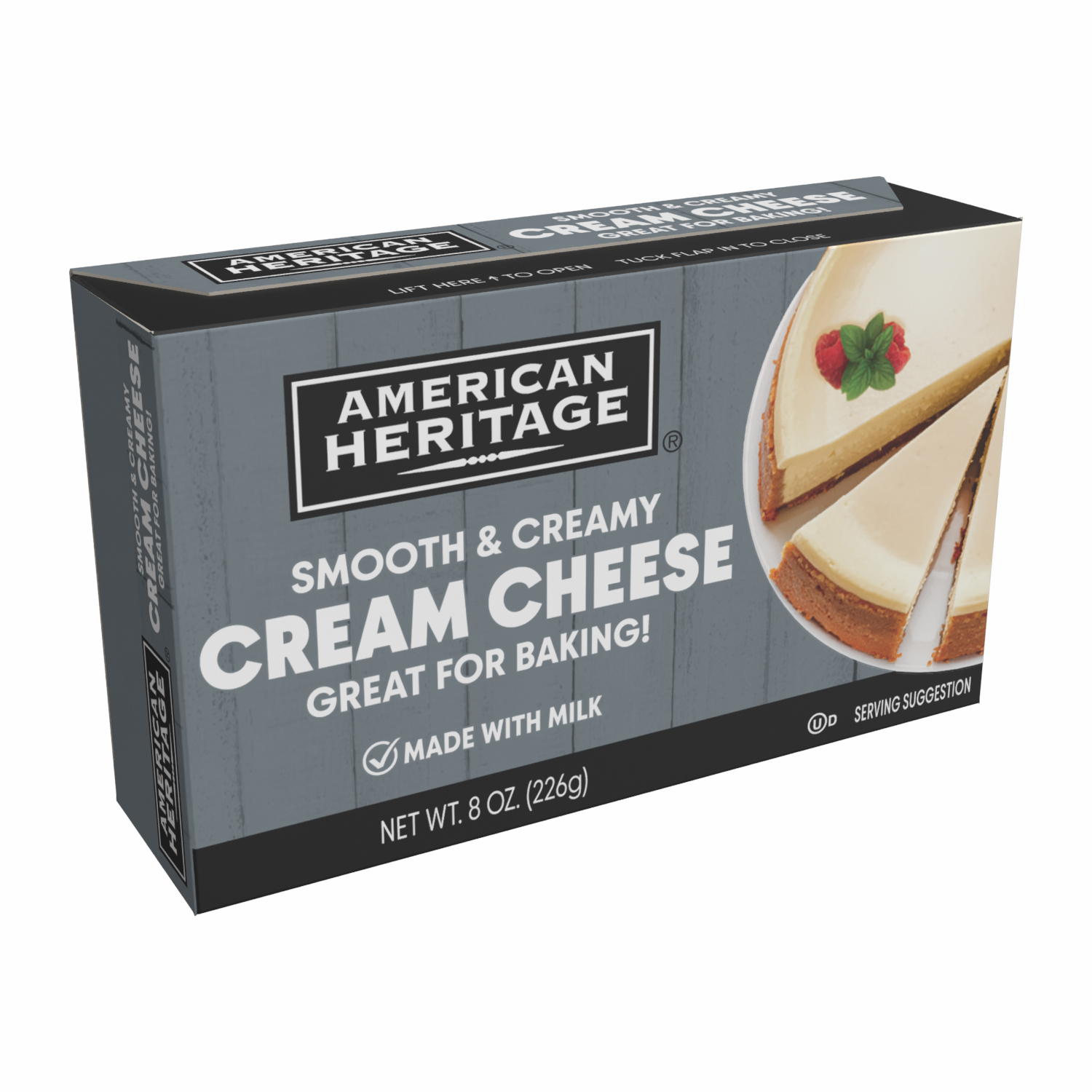 AMERICAN HERITAGE CREAM CHEESE BAR - 8OZ BAR 3 PACKS OF 12