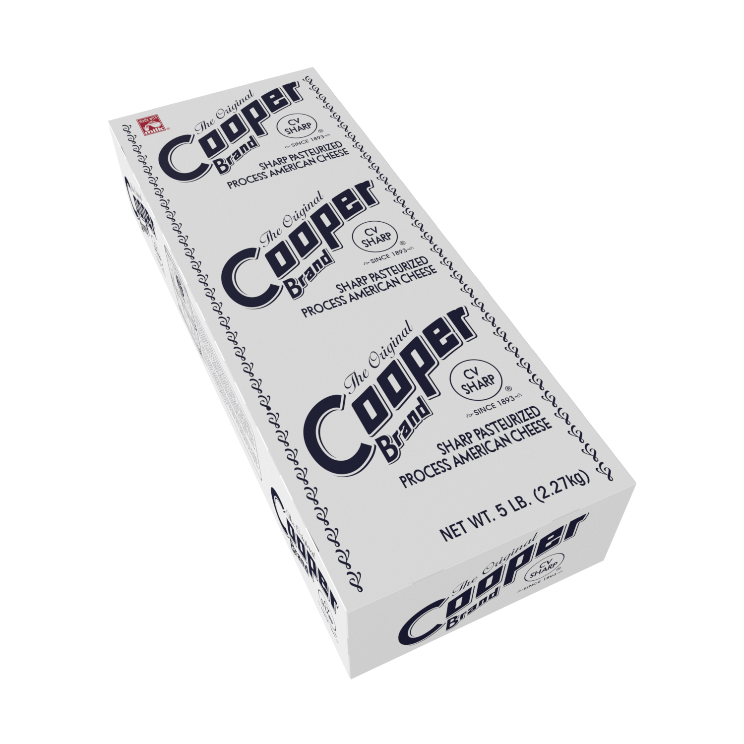 COOPER WHITE PASTEURIZED PROCESS SHARP AMERICAN LOAF - 2/5#