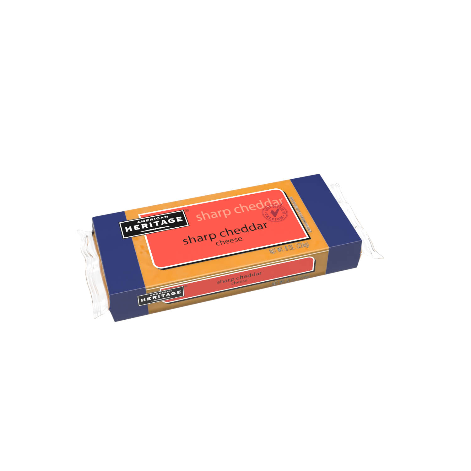 AMERICAN HERITAGE SHARP CHEDDAR CHUNK - 12/8OZ
