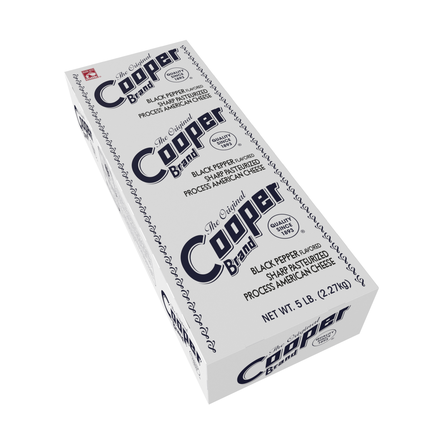 COOPER PASTEURIZED PROCESS SHARP BLACK PEPPER LOAF - 2/5#