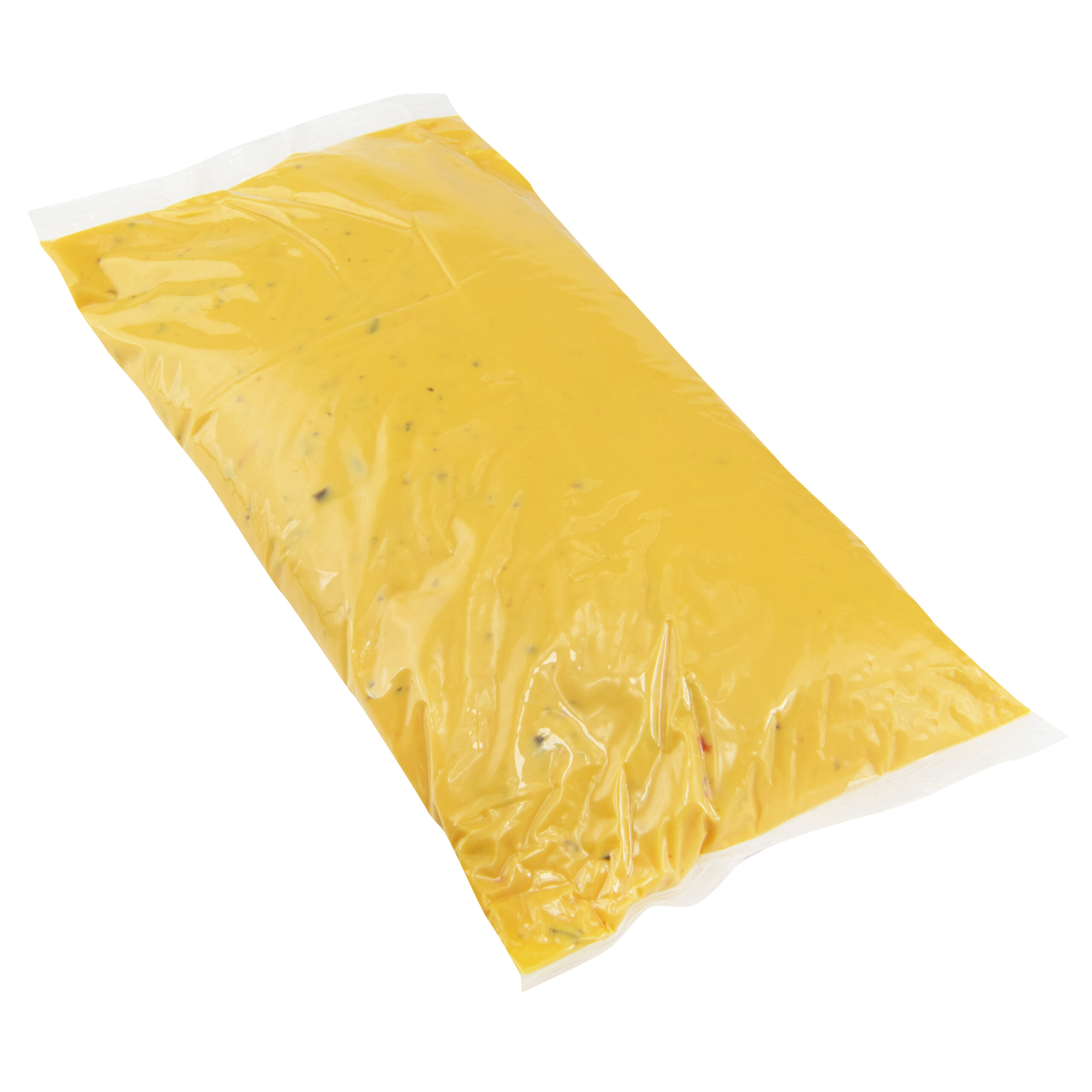 YELLOW PASTEURIZED PROCESS CHEESE SPREAD WITH PEPPERS AND ONIONS POUCH - 4/5#
