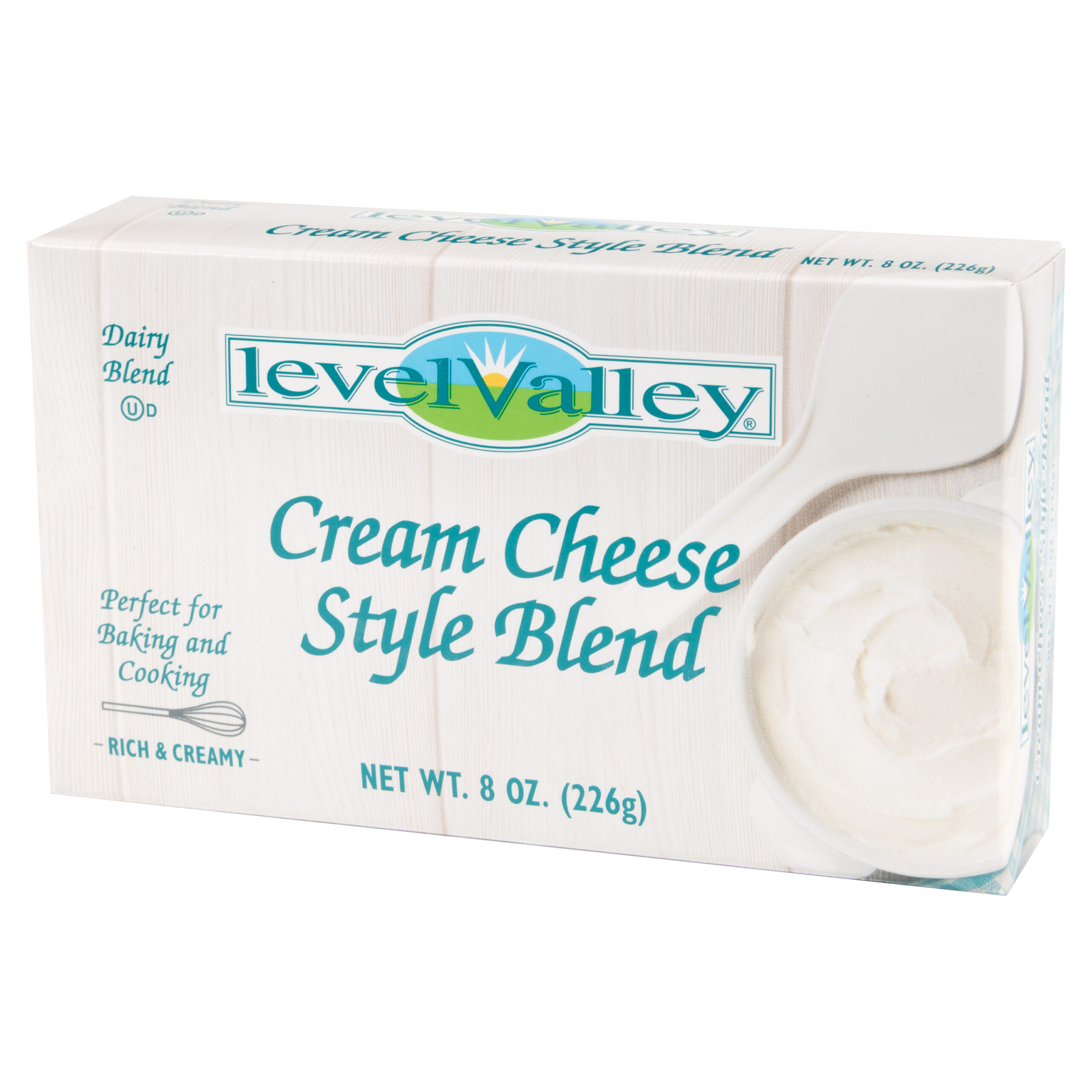 LEVEL VALLEY CREAMERY CREAM CHEESE STYLE BLEND BAR - 36/8OZ